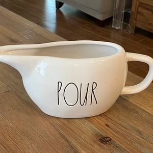Rae Dunn POUR Gravy Boat.  Like new.  Gently used.  No chips or cracks!